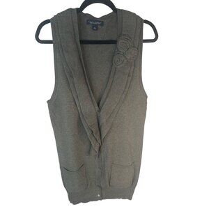 2/$30 Banana Republic Large Womens Sleeveless Cardigan Vest